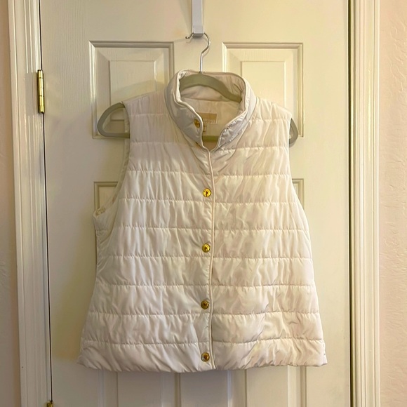 Michael Kors Jackets & Blazers - Michael Kors White Puff Vest- Large